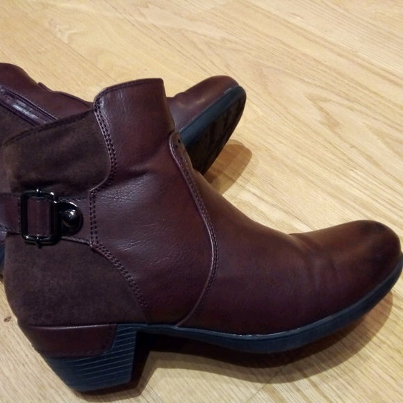 Vangelo Shoes - Vangelo Ankle Boots, Bordeux Red, Size 7.5/38